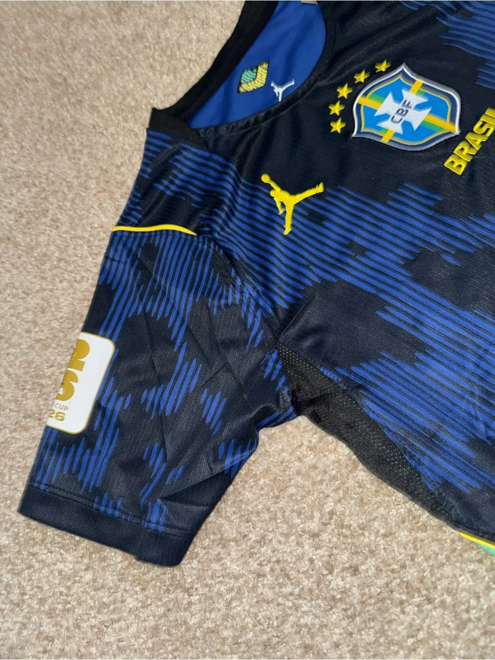 Nike Jordan Brazil 2026 Men’s Away Soccer Fans Version Jersey
